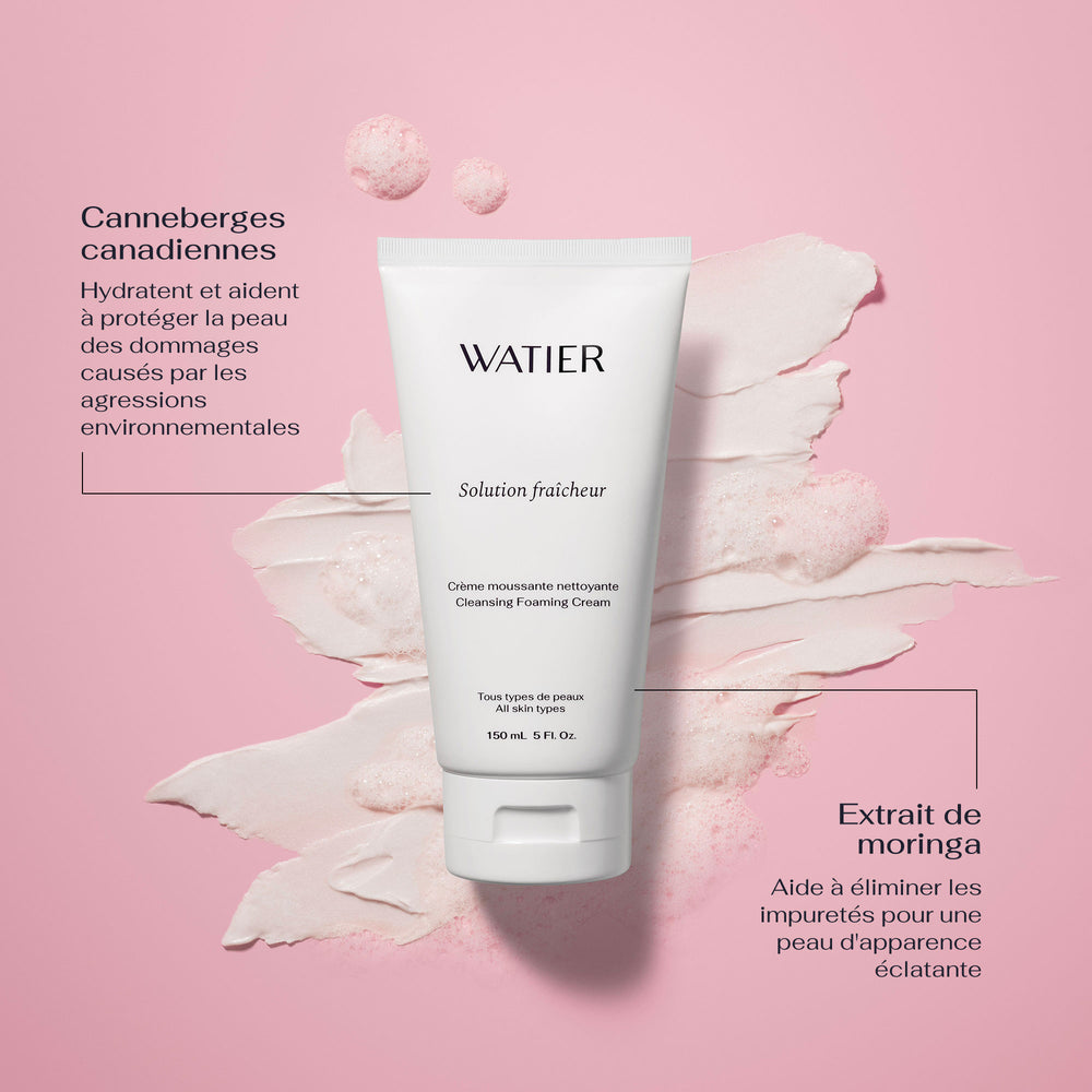 Solution Fraîcheur Crème moussante nettoyante