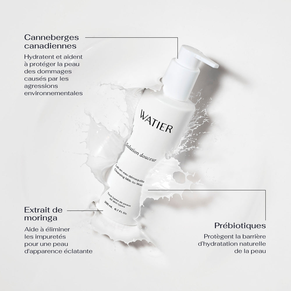 Solution Douceur Lait-en-eau démaquillant