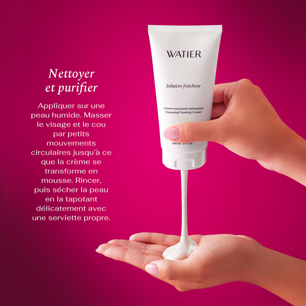 Solution Fraîcheur Crème moussante nettoyante