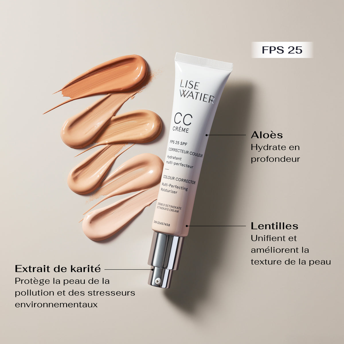CC Crème Correcteur couleur hydratant multi-perfecteur