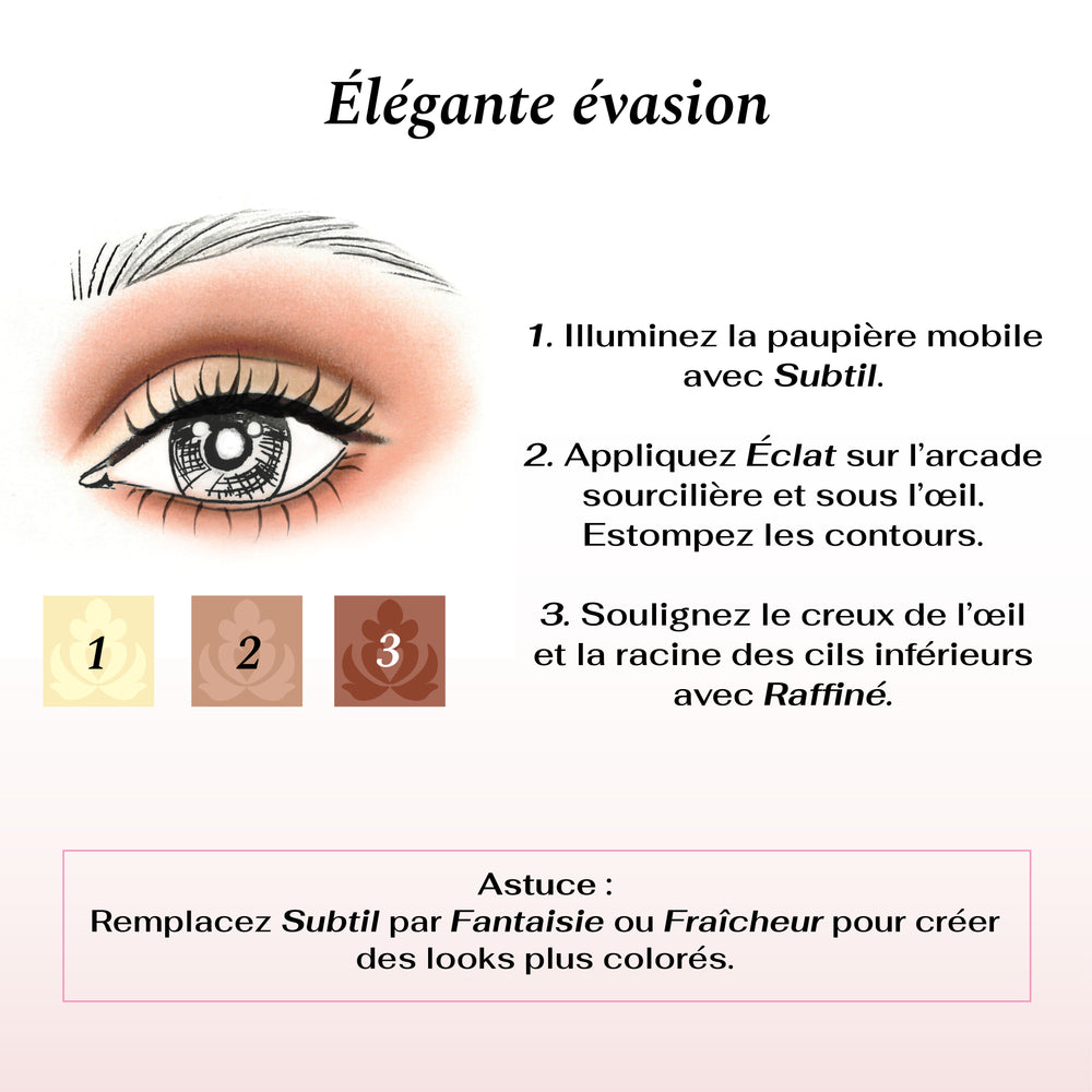 Coquette Palette fards à paupières 5 couleurs