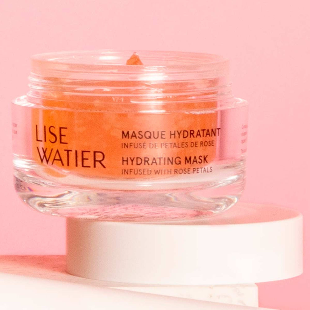 Masque hydratant infusé de pétales de rose