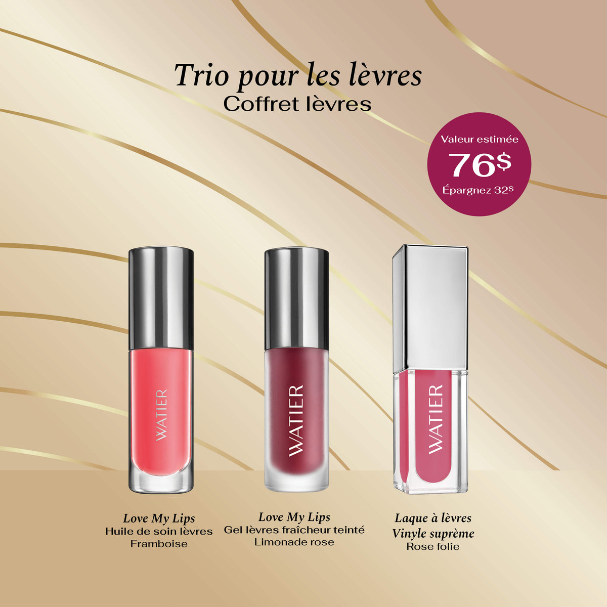 Coffret Trio pour les lèvres